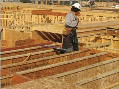 Oriented strand board (OSB)